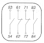 Приставка контактная ПКЛ - 22 - схема